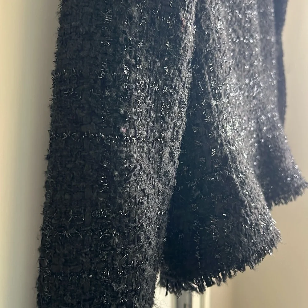 Ann Taylor Black Tweed Moto Jacket 2P - Picture 5 of 5